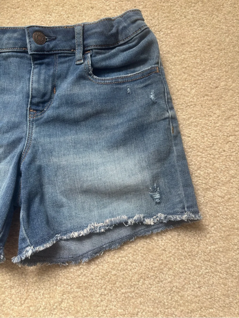 GAP Girl’s Light Blue Frayed Hem Denim Shorts
